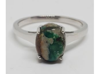 Royston Turquoise Ring In Platinum Over Sterling