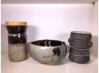Ceramic Bowls & Canister