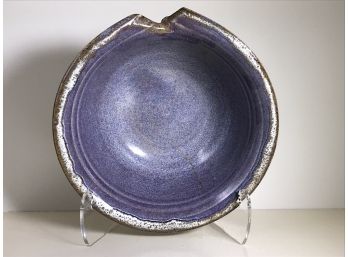 Large Ceramic Purple Bowl