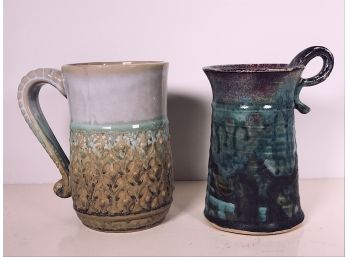 Two Oversized Ceramic Mugs