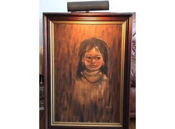 Signed Framed Oil On Canvas Judith Wright