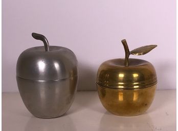 Pewter Apple & Brass Apple