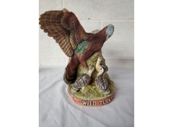 Wild Turkey Decanter With Poults Ducks No.5 1984