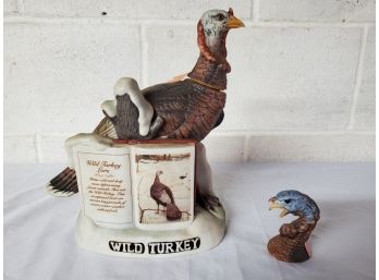 Wild Turkey Decanter Lore No. 2 1980 And Extra Turkey Head Cork