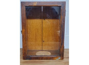 Antique Wood And Glass Small Tabletop Display Case