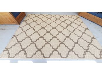 Studio By Brown Jordan La Palma Rope Gray Indoor Outdoor Area Rug 78 X 113