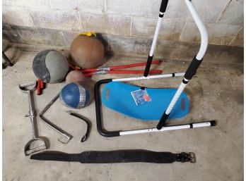 Big Fitness Lot,  Medicine Balls, Lat Pulldown Bar, Dance Bar