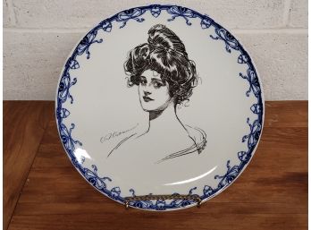 Vintage Royal Doulton England Gibson Girl Series Porcelain 9.25' Dinner Plate