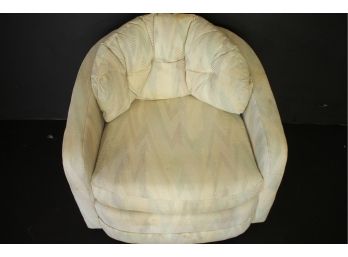 Cool Pivoting 18980's Lounge Armchair Similar To Milo Baughman By INTERNATIONAL FURNITURE Made In The USA