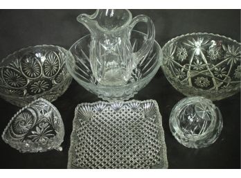 Large Lot Of Crystal & Cut Glass