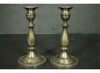 Beautiful Vintage Silver Candle Holders