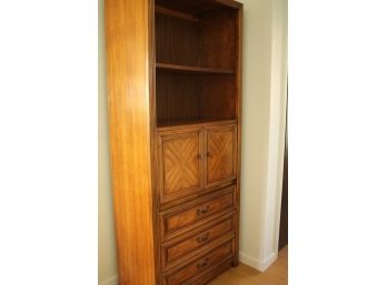 Great Bar / Desk Shelf Oak Cabinet By THOMASVILLE, Made In The USA