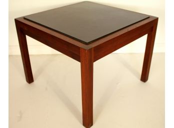 Rosewood & Slate Vintage MID CENTURY MODERN  Side Table Possibly By HARVEY PROBBER