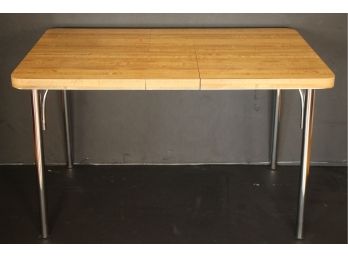 Great MID CENTURY MODERN Laminate & Chrome Dining Table By DAYSTROM