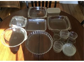 Lot Of Glass Bakeware As Pictured