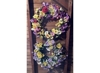 Lot Of Two Spring Wreaths