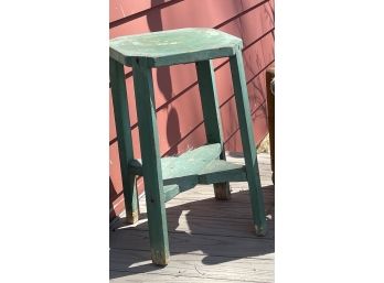 Vintage Green Stool