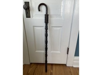 Vintage Beautifully Carved Solid Wood Cane