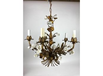 White Rose Chandelier