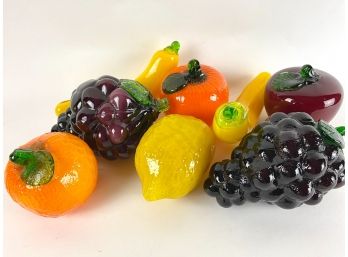 Collection Of Blown Glass Fruit