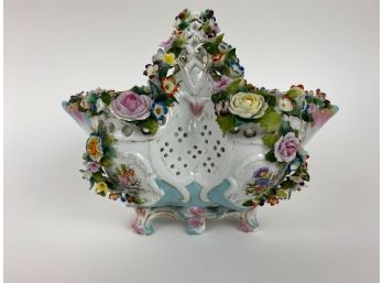 Vintage China Floral Basket