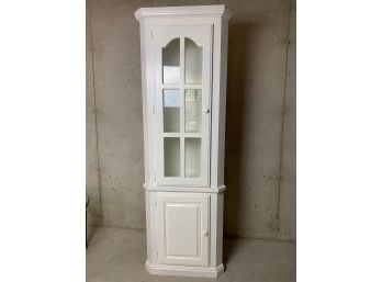 White Corner Cabinet