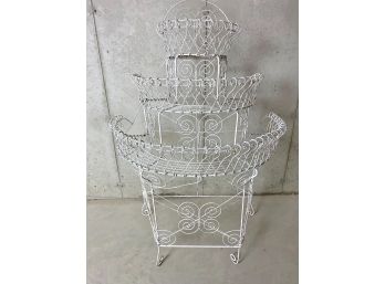 Wrought Metal Tiered Stand