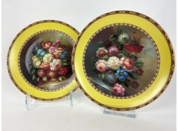 LG Limoges Floral Plates