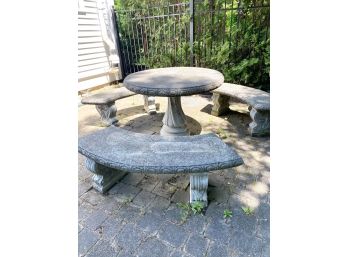 A. Silvestri Stone Table And Benches