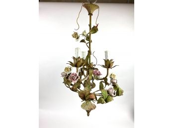 Figural Rose Chandelier