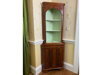 Antique Corner Cabinet (One Of Two)