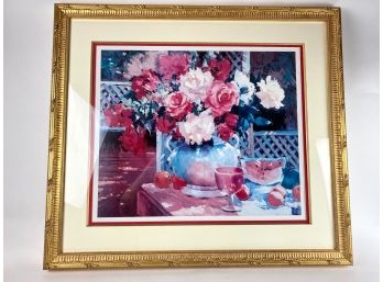 Don Ricks Floral Offset Lithograph