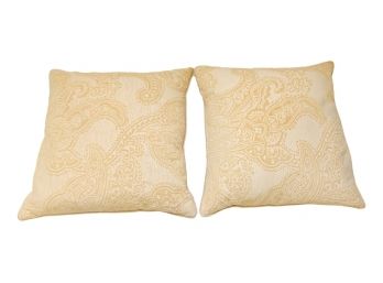 Pair Of Super Soft Comfortable Pillows With Down Feather Inserts