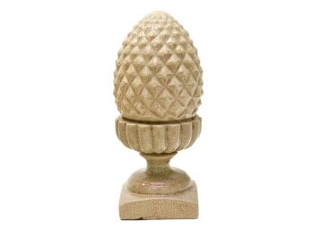 Artichoke Crackled Finial Garden Statue