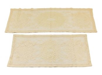 Pair Of Vintage Lace Table Runners