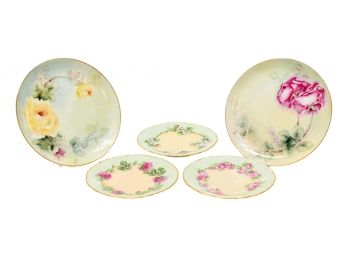 Collection Of A.T. Kimball Limoges Hand Painted Plates