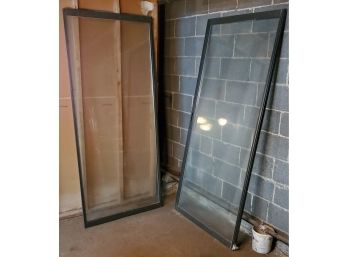 Pair Of Previously Used Glass Sliding Glass Doors