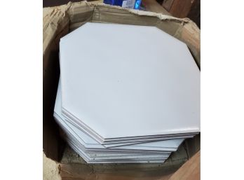 19 Large Never Used Flooring Tile- From Closed Flooring Shop Ragno Italian- Made Octagon Tile 9 7/8' X 9 7/8'