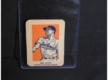 RARE 1952 Wheaties HOFer Bob Lemon Baseball Card