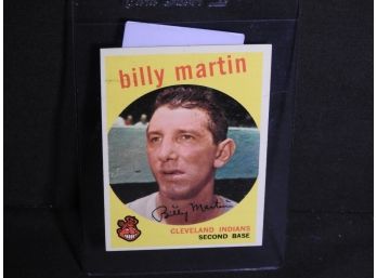 1959 Topps Billy Martin HOFer Baseball Card