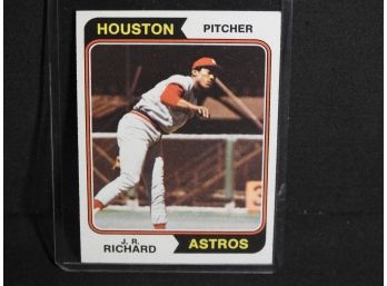 1974 Topps Houston Astros Pitching Ace J.R. Richard Baseball Card