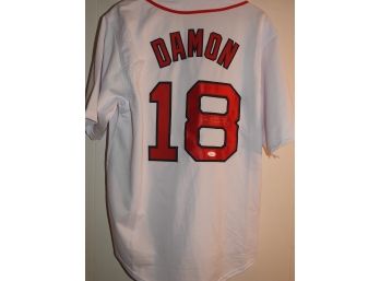 Signed Johnny Damon Boston Red Sox Star Baseball Jersey With Coa