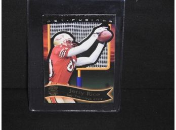 Rare Net Fusion Jerry Rice Special Insert Card Made With Real Netting