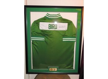 RARE Signed Boston Celtics HOFer Larry Bird Warm Up Jacket With COA 42 X 34