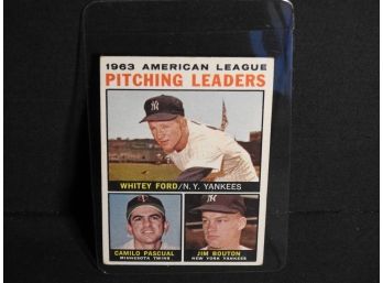 1964 Topps NY Yankees HOFer Whitey Ford Baseball Card