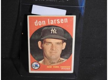 1959 Topps HOFer Don Larsen NY Yankees Baseball Card