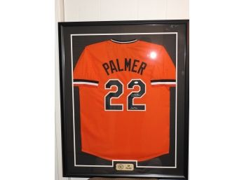 Signed HOFer Baltimore Orioles  Jim Palmer Baseball Jersey With COA  42 X 34