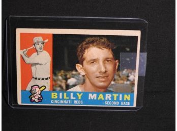 1960 Topps NY Yankees HOFer Billy Martin Baseball Card