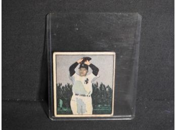 RARE 1951 Berk Ross NY Yankees Star Eddie Lopat Baseball Card