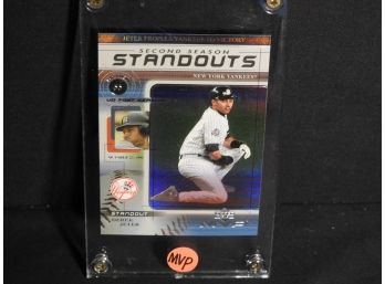 Derek Jeter Special Insert Baseball Card In Screw Down